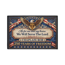 Load image into Gallery viewer, CHAPLAIN BOB - Patriotic Eagle Doormat
