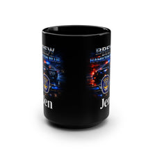 Load image into Gallery viewer, Police “Brew with the Blue” 15oz Black Coffee Mug – Jen