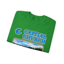 Load image into Gallery viewer, Capital Church Crewneck Sweatshirt — 'Real Faith. Real People. Real Impact.'