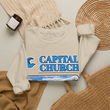 Load image into Gallery viewer, Capital Church Crewneck Sweatshirt — 'Real Faith. Real People. Real Impact.'