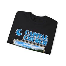 Load image into Gallery viewer, Capital Church Crewneck Sweatshirt — 'Real Faith. Real People. Real Impact.'