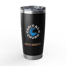 Load image into Gallery viewer, Capital Church Men’s Ministry “Iron Sharpens Iron” 20 oz Travel Tumbler