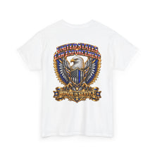 Load image into Gallery viewer, United States Law Enforcement Honor in Service Eagle 2 sides T-Shirt