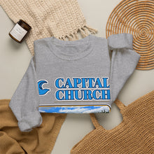 Load image into Gallery viewer, Capital Church Crewneck Sweatshirt — 'Real Faith. Real People. Real Impact.'