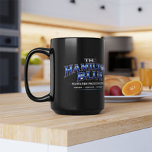 Load image into Gallery viewer, Police Support Mug — “The Hamilton Blue” 15oz Black Coffee Cup
