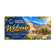 Load image into Gallery viewer, Vinyl Outdoor Welcome Sign for Capital Church
