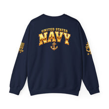 Load image into Gallery viewer, United States Navy Anchor Crewneck Sweatshirt
