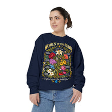 Load image into Gallery viewer, Women of the Bible Sweatshirt — Floral Illustrated Faith Crewneck