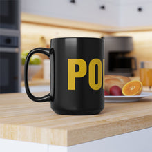 Load image into Gallery viewer, Black “POLICE” Mug