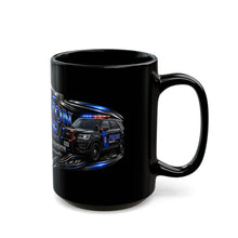 Load image into Gallery viewer, Hamilton Blue Police Division Black Mug – "The Hamilton Blue" Honor • Service • Integrity (11oz/15oz)