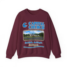 Load image into Gallery viewer, Capital Church Crewneck Sweatshirt — 'Real Faith. Real People. Real Impact.'