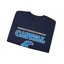 Load image into Gallery viewer, Capital Church Crewneck Sweatshirt — Blue Dove Logo Christian Ministry Pullover