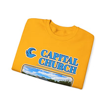 Load image into Gallery viewer, Capital Church Crewneck Sweatshirt — 'Real Faith. Real People. Real Impact.'