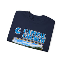 Load image into Gallery viewer, Capital Church Crewneck Sweatshirt — 'Real Faith. Real People. Real Impact.'