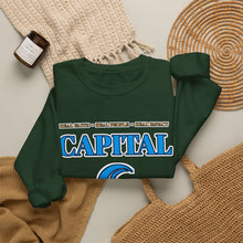 Load image into Gallery viewer, Capital Church Crewneck Sweatshirt — Blue Dove Logo Christian Ministry Pullover