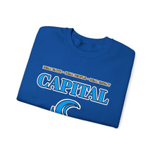 Load image into Gallery viewer, Capital Church Crewneck Sweatshirt — Blue Dove Logo Christian Ministry Pullover