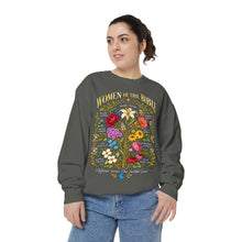 Load image into Gallery viewer, Women of the Bible Sweatshirt — Floral Illustrated Faith Crewneck