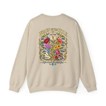 Load image into Gallery viewer, Women's Bible Floral Crewneck Sweatshirt — "Women of the Bible" Vintage Botanical Design