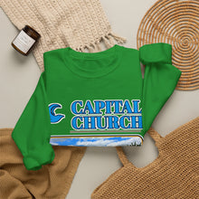 Load image into Gallery viewer, Capital Church Crewneck Sweatshirt — 'Real Faith. Real People. Real Impact.'
