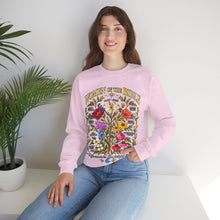 Load image into Gallery viewer, Women of the Bible Floral Crewneck Sweatshirt — Scriptural Names &amp; Botanical Illustration