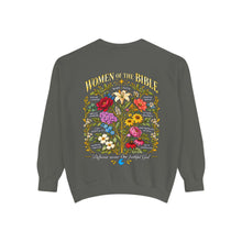 Load image into Gallery viewer, Women of the Bible Sweatshirt — Floral Illustrated Faith Crewneck
