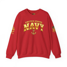 Load image into Gallery viewer, United States Navy Anchor Crewneck Sweatshirt