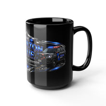 Load image into Gallery viewer, Hamilton Blue Police Division Black Mug – "The Hamilton Blue" Honor • Service • Integrity (11oz/15oz)