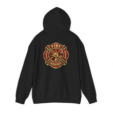 Load image into Gallery viewer, Firefighter Maltese Cross Hoodie