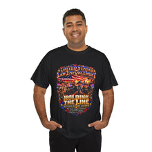 Load image into Gallery viewer, Holding the Line Patriotic 2 sides T-Shirt