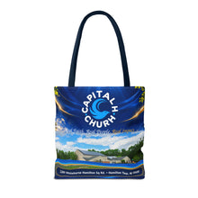 Load image into Gallery viewer, Capital H Church All-Over Print Tote Bag — Scenic Logo Church Tote