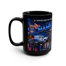 Load image into Gallery viewer, Hamilton Police Division 15oz Black Coffee Mug — Commemorative Law Enforcement Tribute