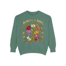Load image into Gallery viewer, Women of the Bible Sweatshirt — Floral Illustrated Faith Crewneck