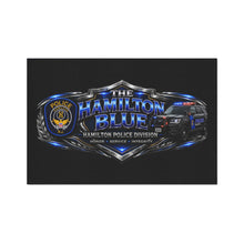 Load image into Gallery viewer, Hamilton Blue Police Floor Mat — Heavy Duty Hamilton Police Division Doormat