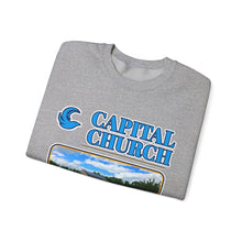 Load image into Gallery viewer, Capital Church Crewneck Sweatshirt — 'Real Faith. Real People. Real Impact.'