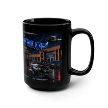 Load image into Gallery viewer, Hamilton Blue Police Tribute Mug — 15oz Black Ceramic
