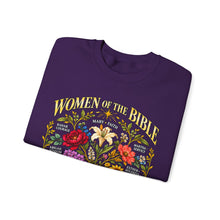 Load image into Gallery viewer, Women of the Bible Floral Crewneck Sweatshirt — Scriptural Names &amp; Botanical Illustration