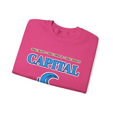 Load image into Gallery viewer, Capital Church Crewneck Sweatshirt — Blue Dove Logo Christian Ministry Pullover