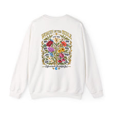 Load image into Gallery viewer, Women's Bible Floral Crewneck Sweatshirt — "Women of the Bible" Vintage Botanical Design