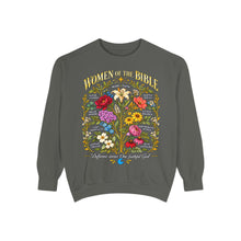 Load image into Gallery viewer, Women of the Bible Sweatshirt — Floral Illustrated Faith Crewneck