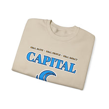 Load image into Gallery viewer, Capital Church Crewneck Sweatshirt — Blue Dove Logo Christian Ministry Pullover