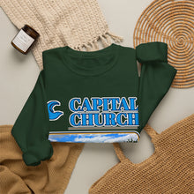 Load image into Gallery viewer, Capital Church Crewneck Sweatshirt — 'Real Faith. Real People. Real Impact.'