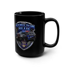 Load image into Gallery viewer, Police Support Mug — “The Hamilton Blue” 15oz Black Coffee Cup