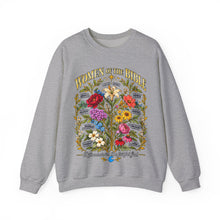 Load image into Gallery viewer, Women of the Bible Floral Crewneck Sweatshirt — Scriptural Names &amp; Botanical Illustration