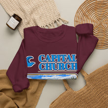 Load image into Gallery viewer, Capital Church Crewneck Sweatshirt — 'Real Faith. Real People. Real Impact.'