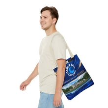 Load image into Gallery viewer, Capital H Church Tote Bag – 'Real Faith. Real People. Real Impact.' All-Over Print