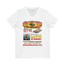 Load image into Gallery viewer, 2 SIDED CAR SHOWCASE  V-Neck Tee