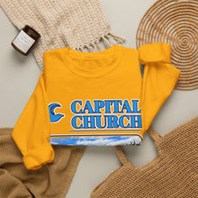 Load image into Gallery viewer, Capital Church Crewneck Sweatshirt — 'Real Faith. Real People. Real Impact.'