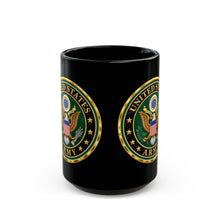 Load image into Gallery viewer, U.S. Army Seal Black Mug