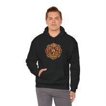 Load image into Gallery viewer, Firefighter Maltese Cross Hoodie