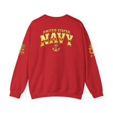 Load image into Gallery viewer, United States Navy Anchor Crewneck Sweatshirt